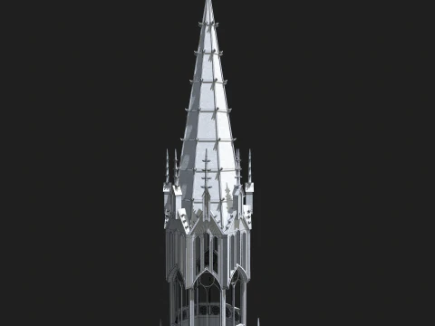 Gothic Tower 3D Model