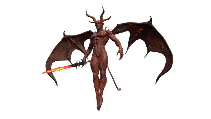 붉은 악마 3D 모델 .c4d .max .obj .3ds .fbx .stl .blend 