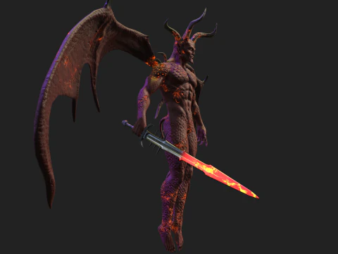 붉은 악마 3D 모델