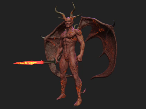 붉은 악마 3D 모델