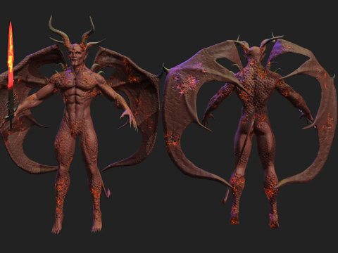 붉은 악마 3D 모델