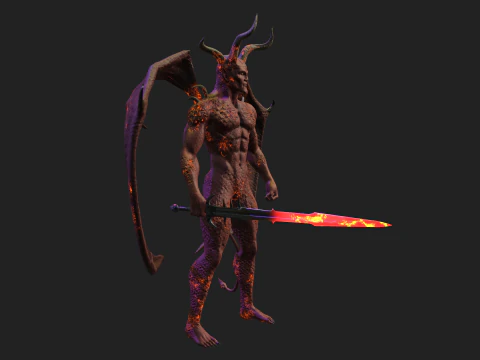 붉은 악마 3D 모델