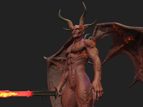 붉은 악마 3D 모델