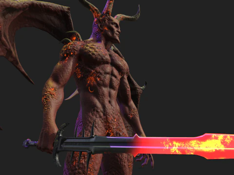 붉은 악마 3D 모델