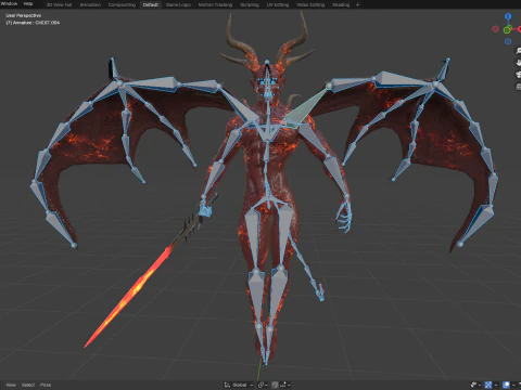 붉은 악마 3D 모델