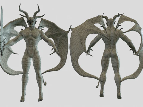 붉은 악마 3D 모델