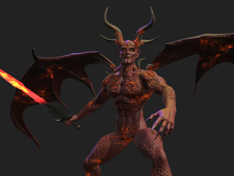 붉은 악마 3D 모델