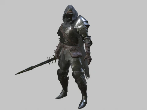 兜帽骑士 3D 模型