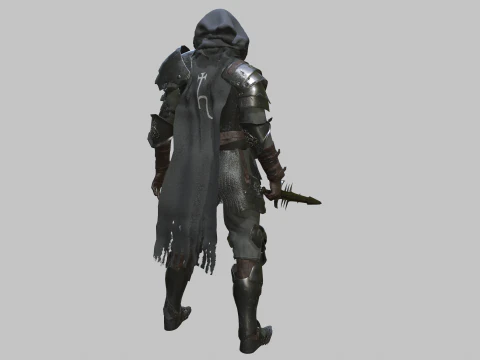 兜帽骑士 3D 模型