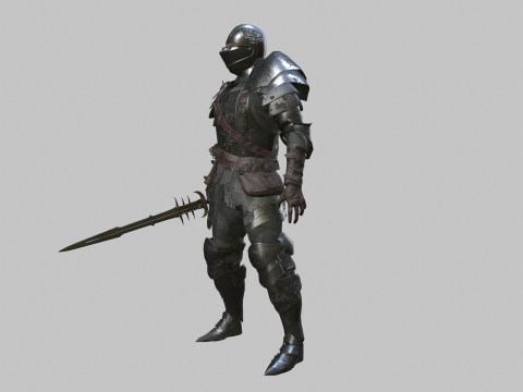 Hooded Knight 3D Model