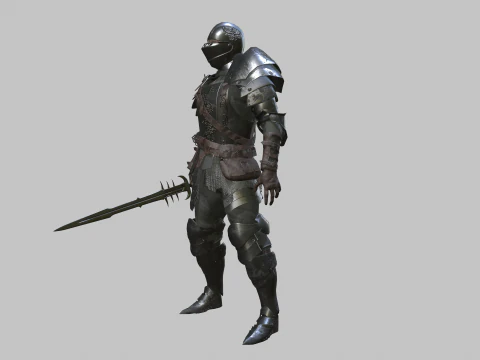 兜帽骑士 3D 模型