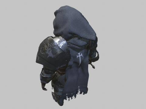 Hooded Knight 3D Model