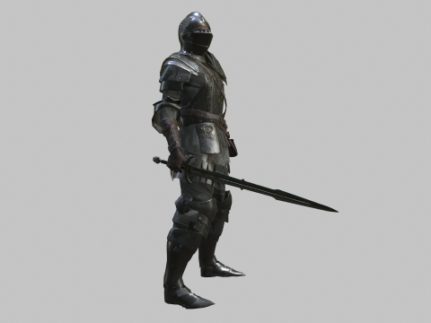 Hooded Knight 3D Model