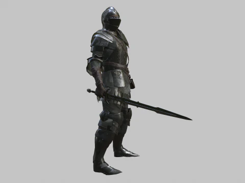 兜帽骑士 3D 模型