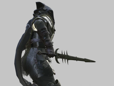 兜帽骑士 3D 模型