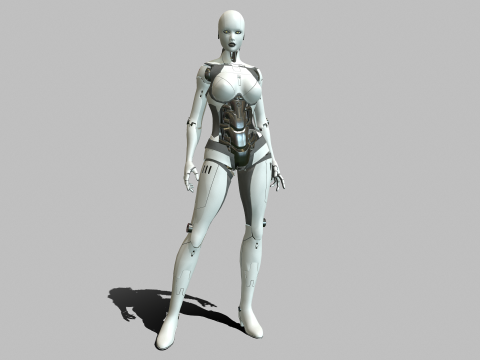 Android Girl 3D Model