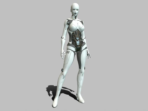 Android-M&auml;dchen 3D Modell