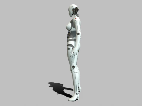 Android-M&auml;dchen 3D Modell