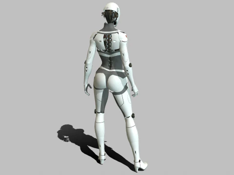 Android-M&auml;dchen 3D Modell