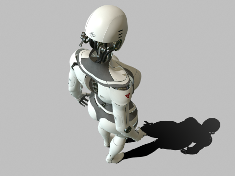 Gadis Android Model 3D