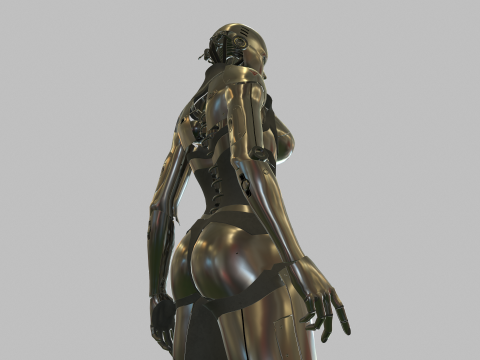 Gadis Android Model 3D