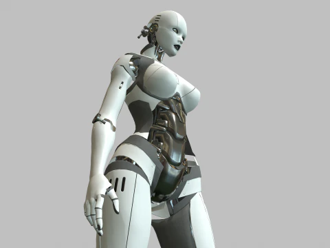 Android-M&auml;dchen 3D Modell