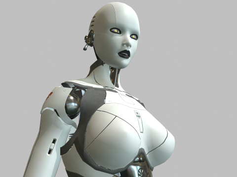 Gadis Android Model 3D