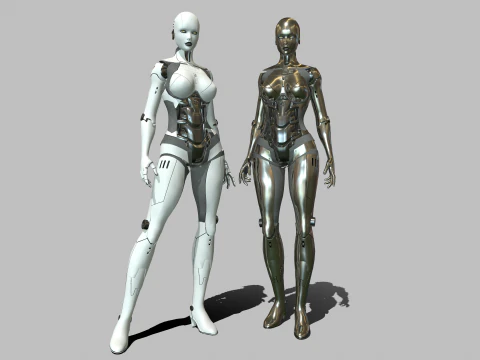 Android-M&auml;dchen 3D Modell