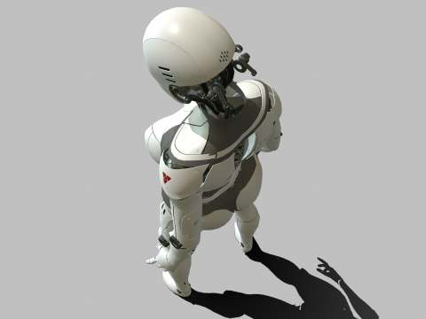 Gadis Android Model 3D