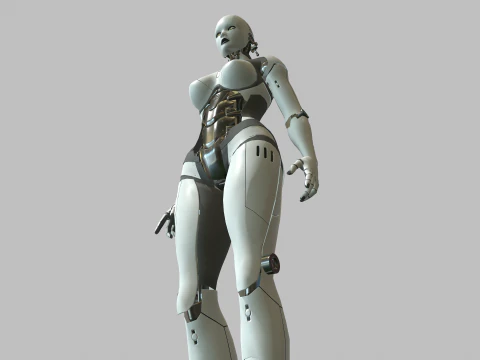 Android-M&auml;dchen 3D Modell