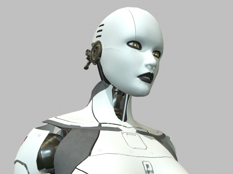 Gadis Android Model 3D