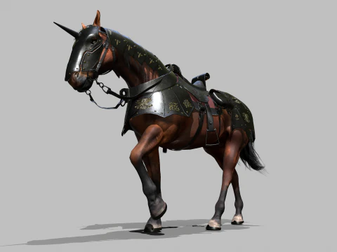 Cavallo da guerra Modello 3D