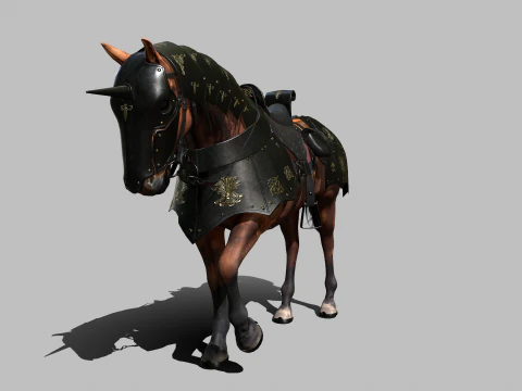 Cavallo da guerra Modello 3D