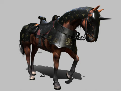 Cavallo da guerra Modello 3D