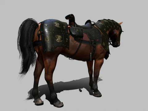 Cavallo da guerra Modello 3D