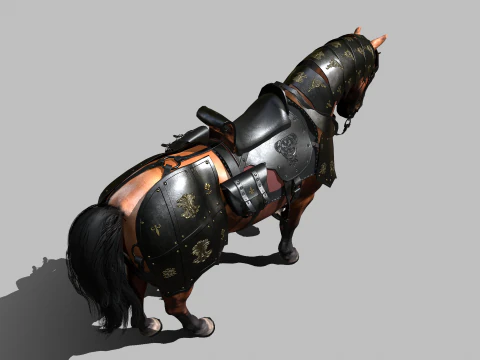 Cavallo da guerra Modello 3D