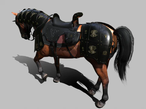 Cavallo da guerra Modello 3D