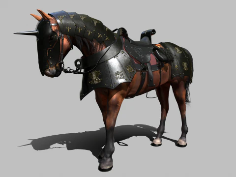 Cavallo da guerra Modello 3D
