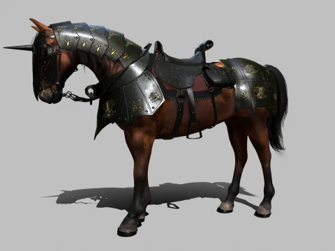 Cavallo da guerra Modello 3D