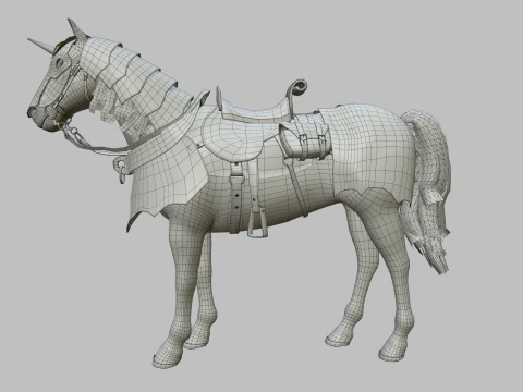 Cavallo da guerra Modello 3D