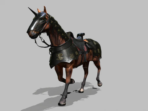 Cavallo da guerra Modello 3D
