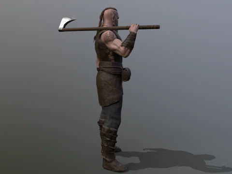 维京狂战士 3D 模型