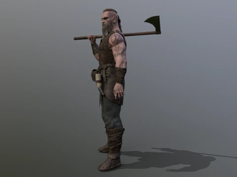 维京狂战士 3D 模型