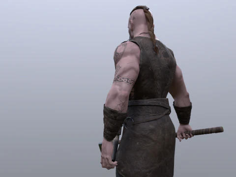 维京狂战士 3D 模型