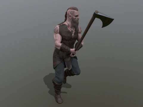 维京狂战士 3D 模型