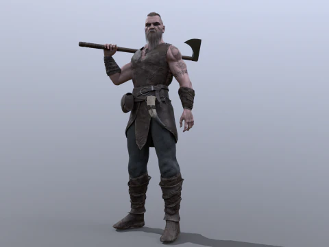 维京狂战士 3D 模型