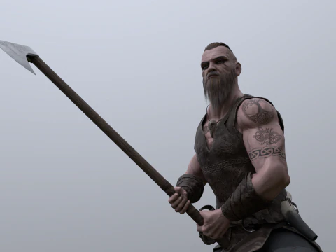 维京狂战士 3D 模型