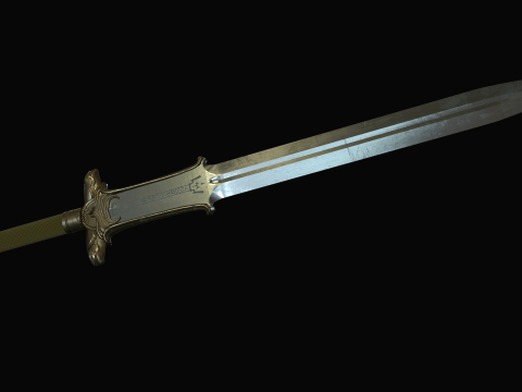Atlantean Sword 3D Model