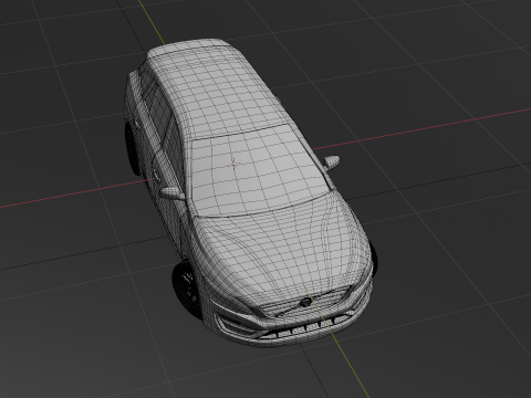 car Volvo V60 2013 - 2018 restyling 3D Model