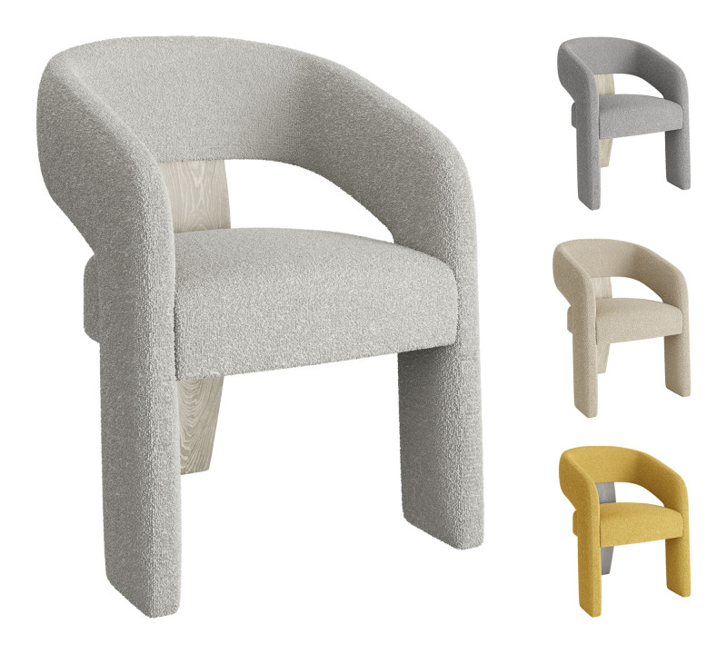 Soft Arm Chair set 3D Модель .c4d .max .obj .3ds .fbx .stl .blend
